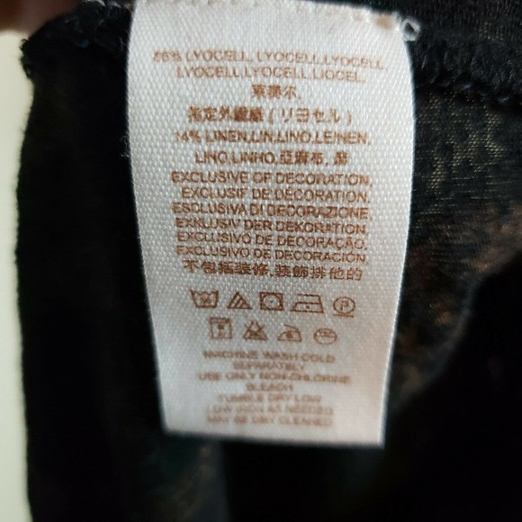 Free People Medallion Printed Top Linen Blend  XS - Picture 8 of 10